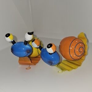 Colorful Metal Snail Garden Art - Select 1
